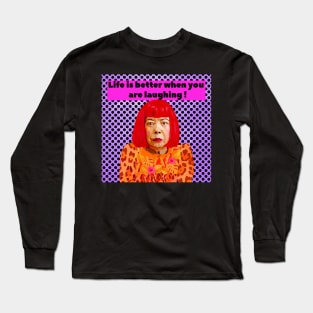 yayoi kusama Laughing Long Sleeve T-Shirt